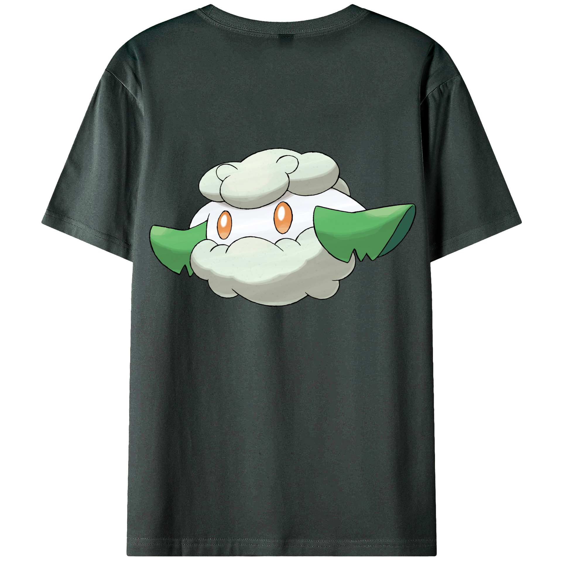 （画像用） ポケットモンスター Pokémon 綿100％ メンズ半袖Tシャツ（バックプリント） 通気性
